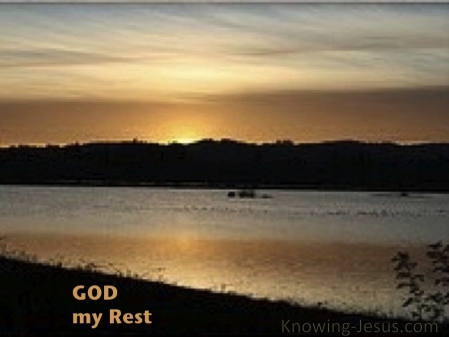 God, My Rest (devotional) (brown)